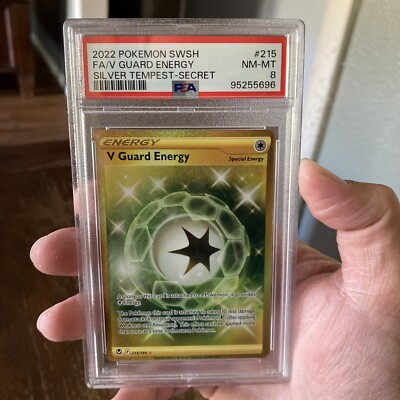 Pokemon Card V Guard Energy Silver Tempest #215 Secret Rare Full Art Holo PSA 8 | eBay Pokemon Card V Guard Energy Silver Tempest #215 Secret Rare Full Art Holo PSA 8 | eBay