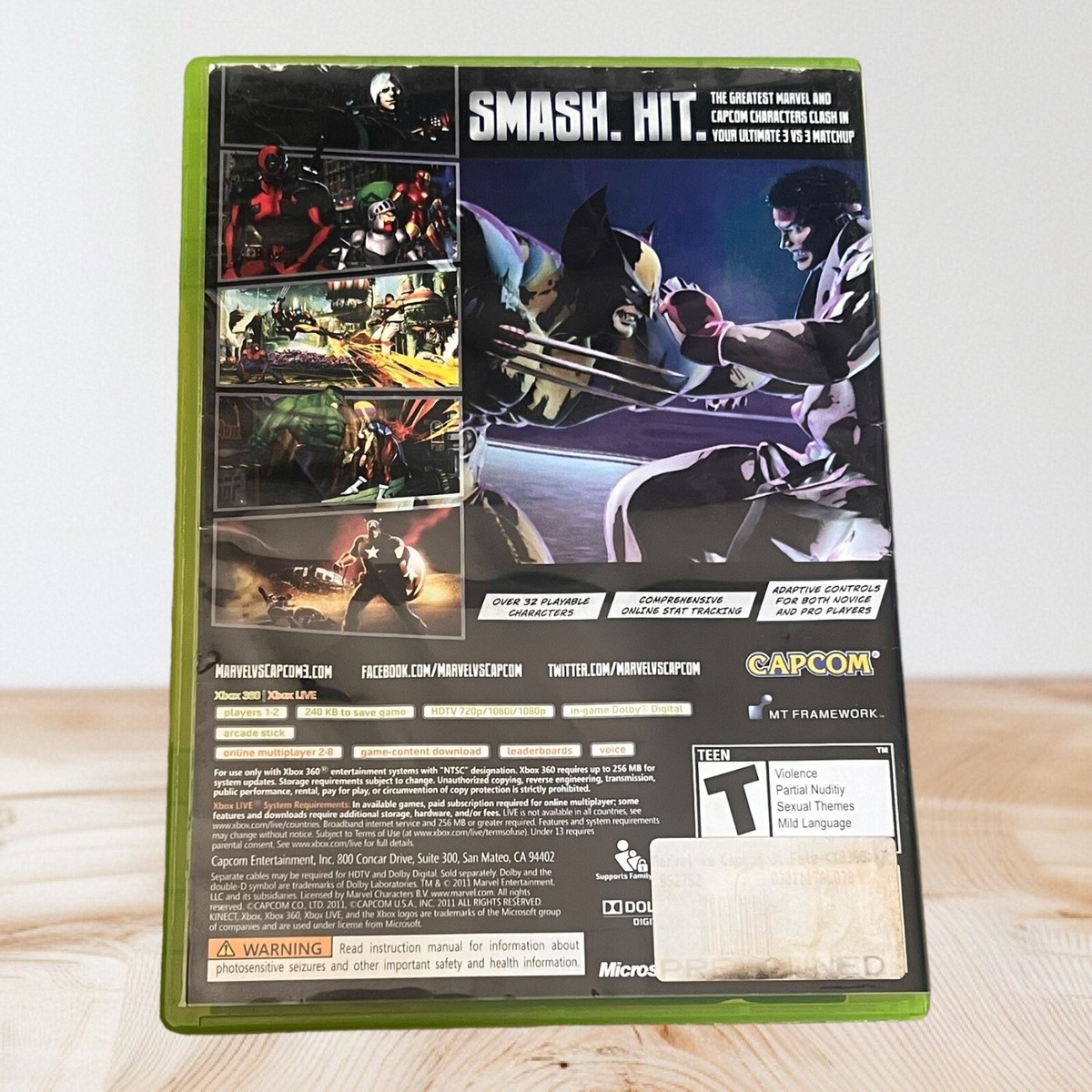 Xbox360 - xbox360★MARVEL VS. CAPCOM 3 Fate of Two Marvel vs CAPCOM 3 Fate Of Two Worlds Xbox 360 Video Games