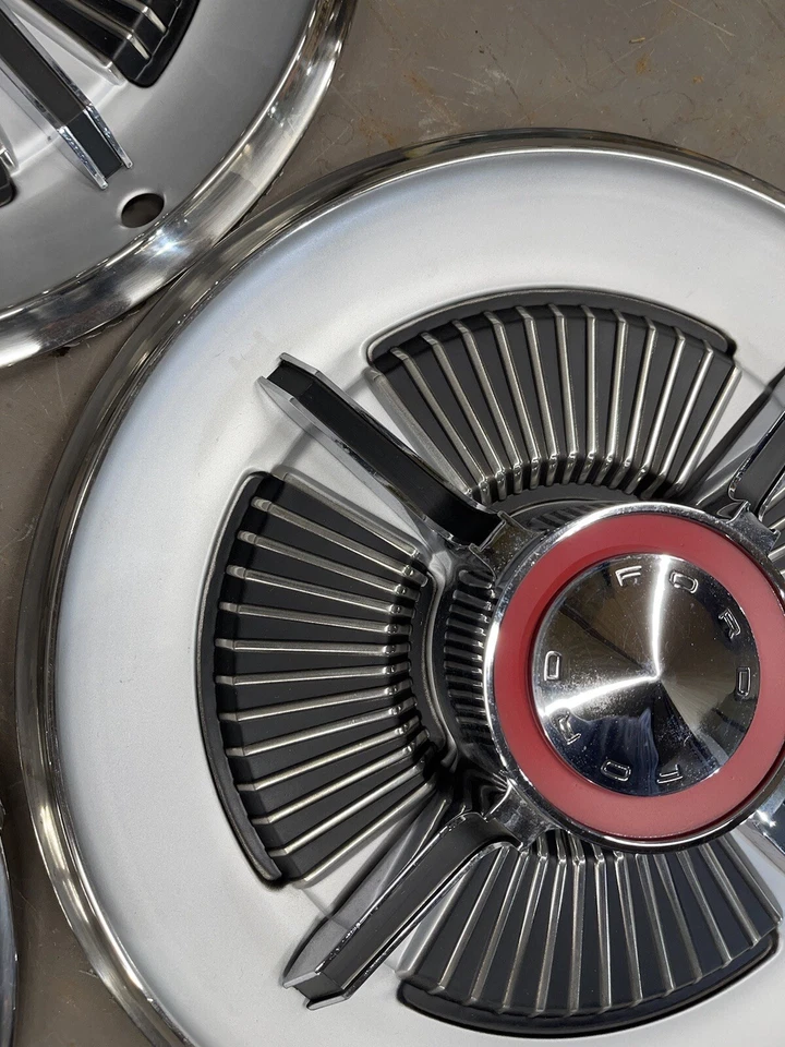 Tapacubos Ford Galaxie 500 XL 1965 tapacubos cubiertas de rueda 15" OEM tapacubos personalizado LTD OE Foto 4 de 4