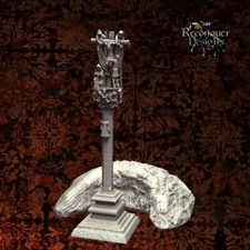 Reconquer Designs Miniatures Medieval Roadside Shrine Terrain Scenery Diorama 3D