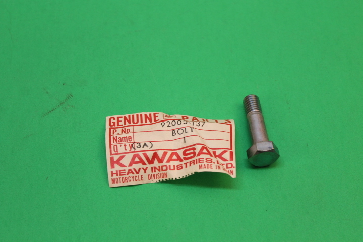 NOS KAWASAKI F12MX KX450 HEX HEAD BOLT 8X30 PART# 92003-137 | eBay