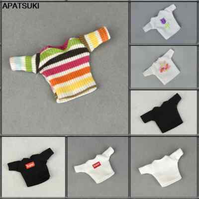 Mode Kurze Oberteil für Barbie Puppe Kleidung Outfits für Blythe Puppen Zubehör