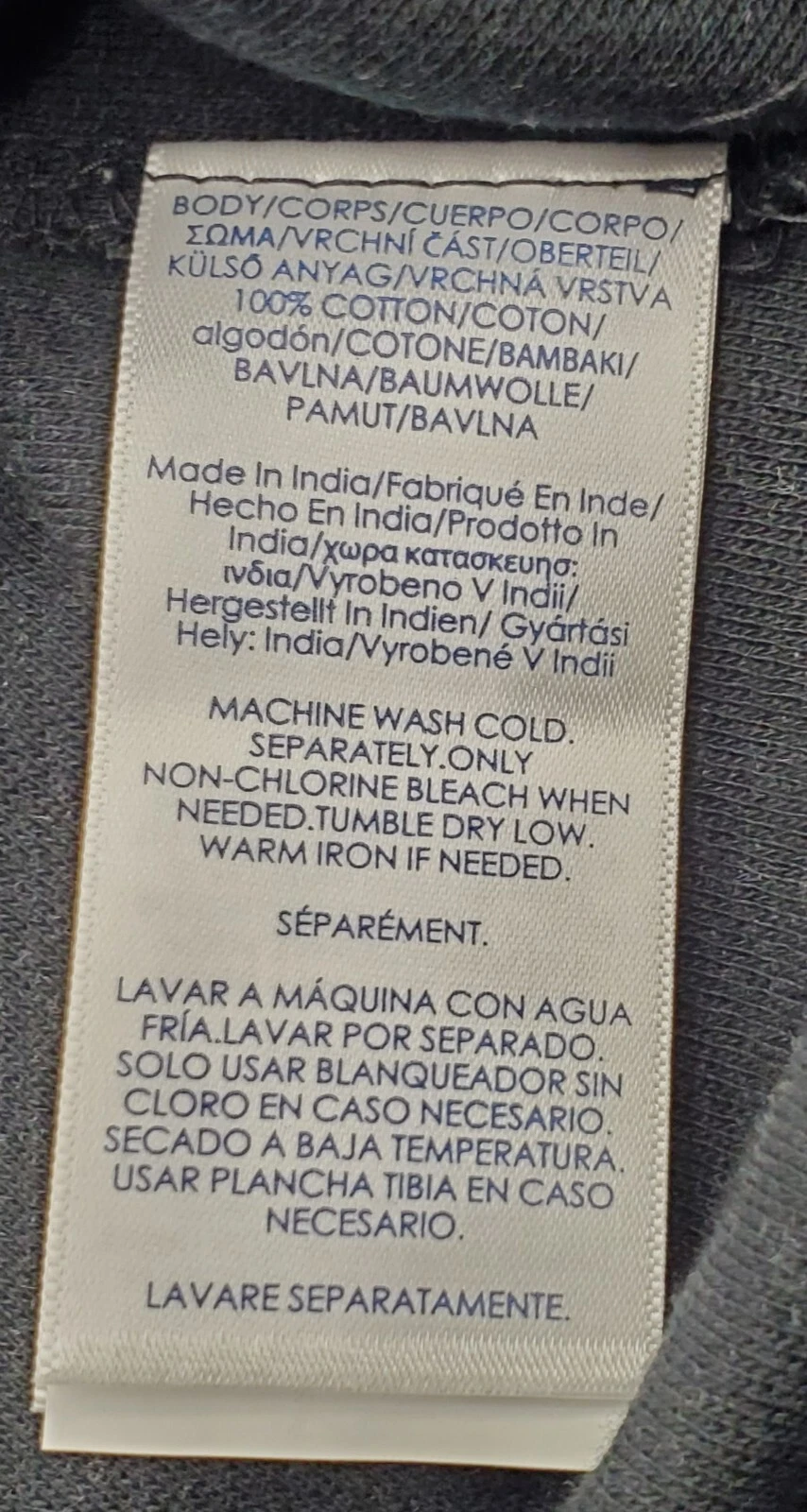 VETEMENTS Chaps Pullover Uomo Felpa Grande Nero Grigio Caldo Zip Invernale