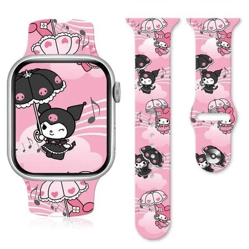 Anime Sannrio My Melody Cinnamoroll Kuromi Uhrenarmband für Apple Watch 8765 Stra - Bild 33 von 58