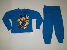 Vintage Disney Mickey Mouse Lunch Break Varsity Youth 2-Pc Set 90s Allison Sz 6