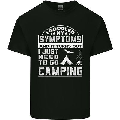 Lustiges Kinder T-Shirt Symptome, die ich einfach zum Camping brauche Kinder