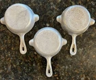 3-VTG Wagner Ware 1050 A Cast Aluminum Small Skillet Double Spout Ashtray