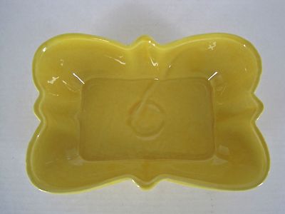 Vintage USA 151 Yellow Butterfly Pottery Planter 8'' x 5.5'' x 2.5''