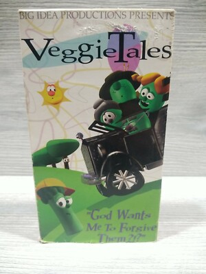 VeggieTales VHS God Wants Me to Forgive Them Big Idea Productions