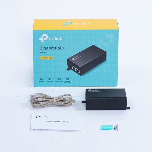 TP-Link TL-POE160S PoE+ Injector 2 Gigabit 1000Mbp Port 802.3af at Power Adapter - Picture 22 of 24