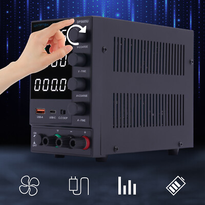 60V 5A Wanptek Lab Variable Adjustable Switching Regulated DC Bench Power Supply