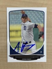 AUSTIN KUBITZA DETROIT TIGERS SIGNED AUTOGRAPHED 2013 BOWMAN CARD #BDPP53