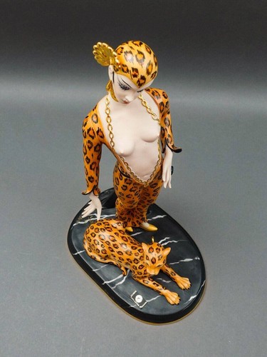 Capodimonte Italy Mario Pegoraro Ester Bassano Art Deco Lady Sculpture (Read) - Picture 5 of 9