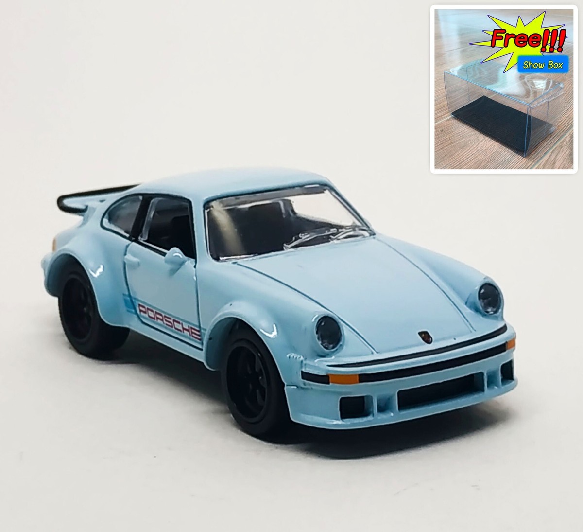 Majorette Porsche 934 Light Blue Wheels RT5FSB 1:57 (3