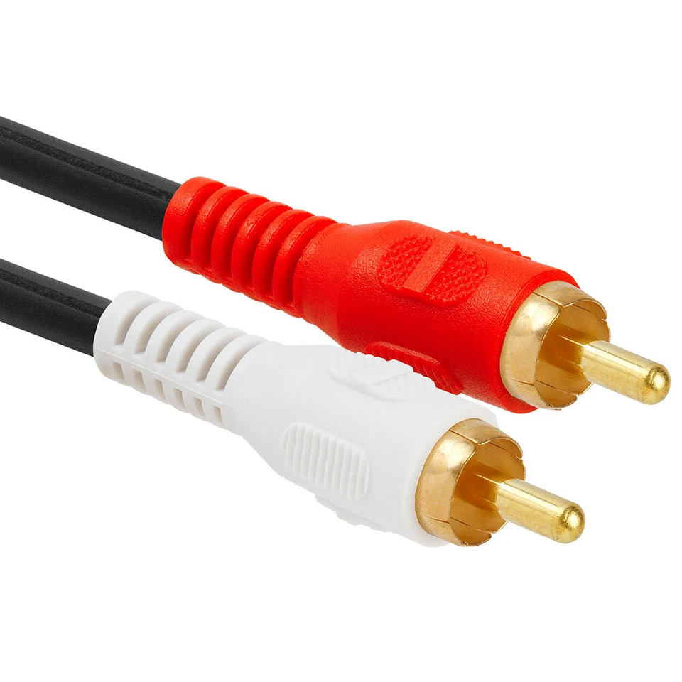 2 Pack 3.5mm Audio to 2 RCA Cable 1/8" Stereo Female to 2RCA Male Y Splitter Aux - Image 3 of 4