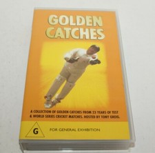 Golden Catches VHS Video Cricket Australia Hosted By Tony Greig