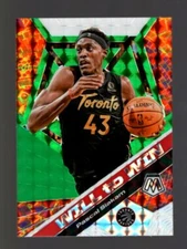 2019-20 MOSAIC WILL TO WIN GREEN PRIZM #8 PASCAL SIAKAM TORONTO RAPTORS