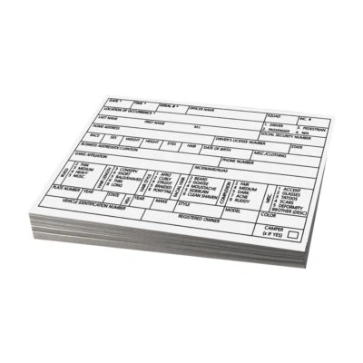 TACTICALKLIPS 3X5 Index Cards For Law Enforcement Easy Information Collection