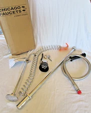 Chicago 919-STFABCP - Deck-Mount Pre-Rinse Pantry Faucet, Triple Force - Chrome