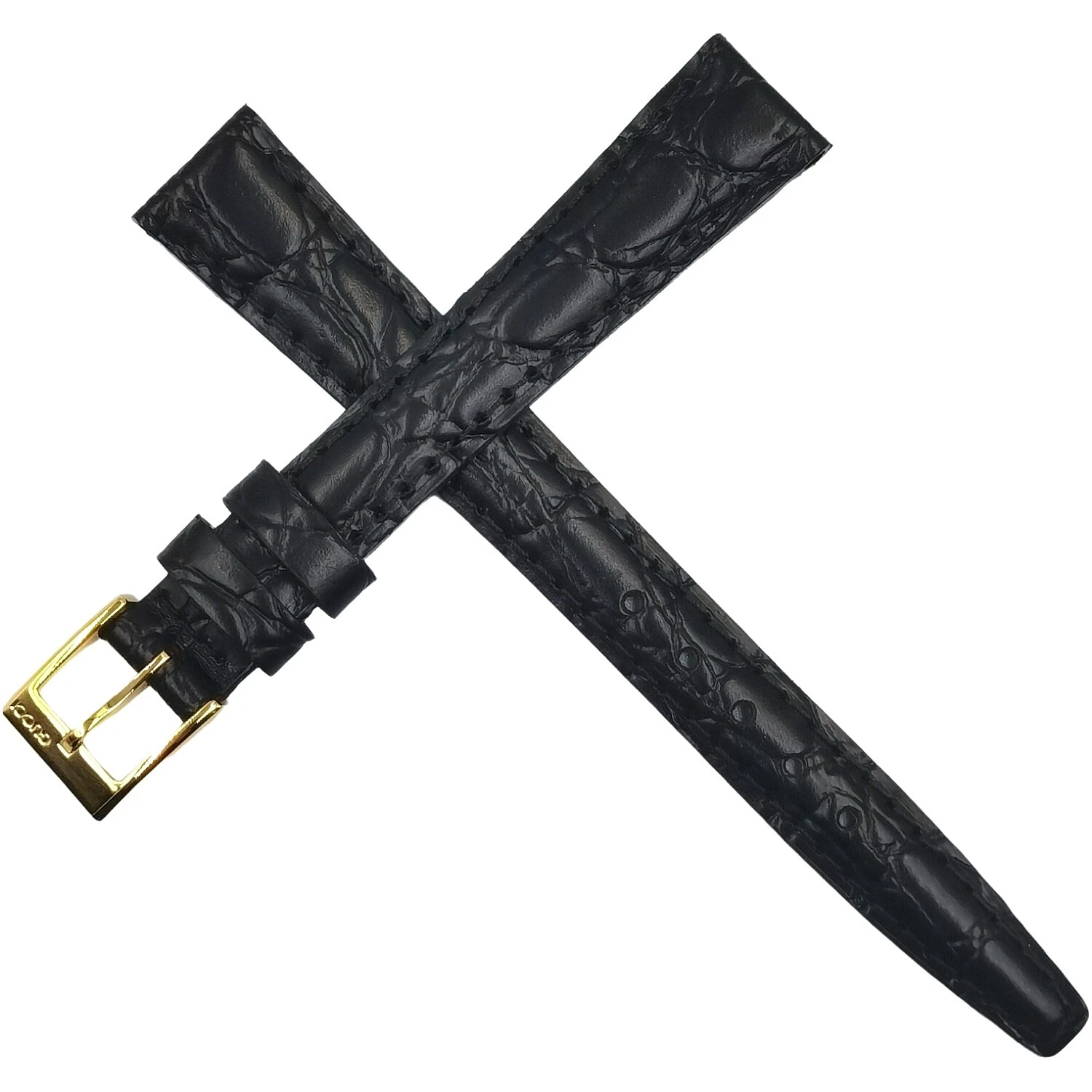 GUCCI   13 MM   BRACELET ET BOUCLE DE MONTRE EN CUIR VÉRITABLE   BRACELET / BRACELET NEUF   OEM