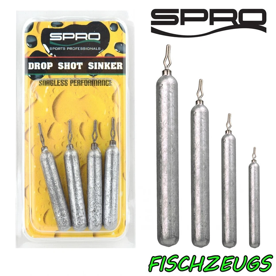 Spro Drop Shot Sinker Blei Angelblei Stiftblei Stabblei 3,5g - 28g