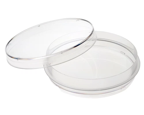 CELLTREAT 100mm x 15mm Petri Dish w/Grip Ring, 500/Case, Sterile, #229693