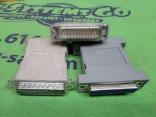LOT OF THREE (3) - DB25 25 Pin Null Modem Male Female Adapter RS232