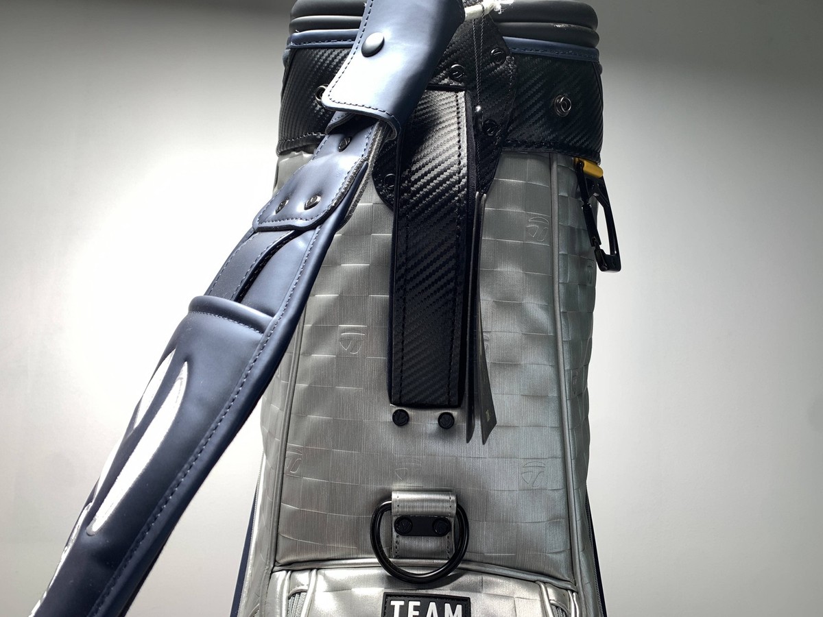 Taylormade Qi10 Players Staff Bag Navy Silver 6-Way Divide