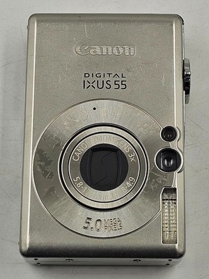Canon IXUS 55 5.0 MP Digital Camera Silver - Working | eBay