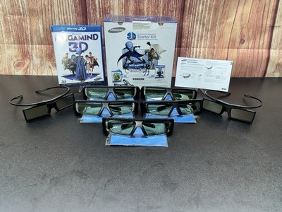 Samsung Active 3D Glasses Lot, 5 Pairs Of SSG-3100GB, 2 Pair -4100GB + Megamind