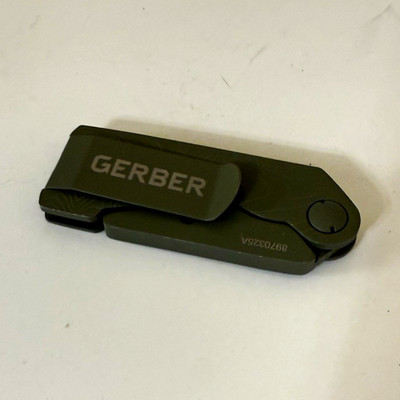 Gerber Prybrid X Utility Knife/Box Cutter, green, uses razor blades