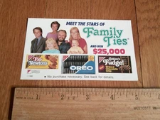 RARE Family Ties Ad Nabisco Michael J Fox Collectible '80s Meredith Baxter Entry