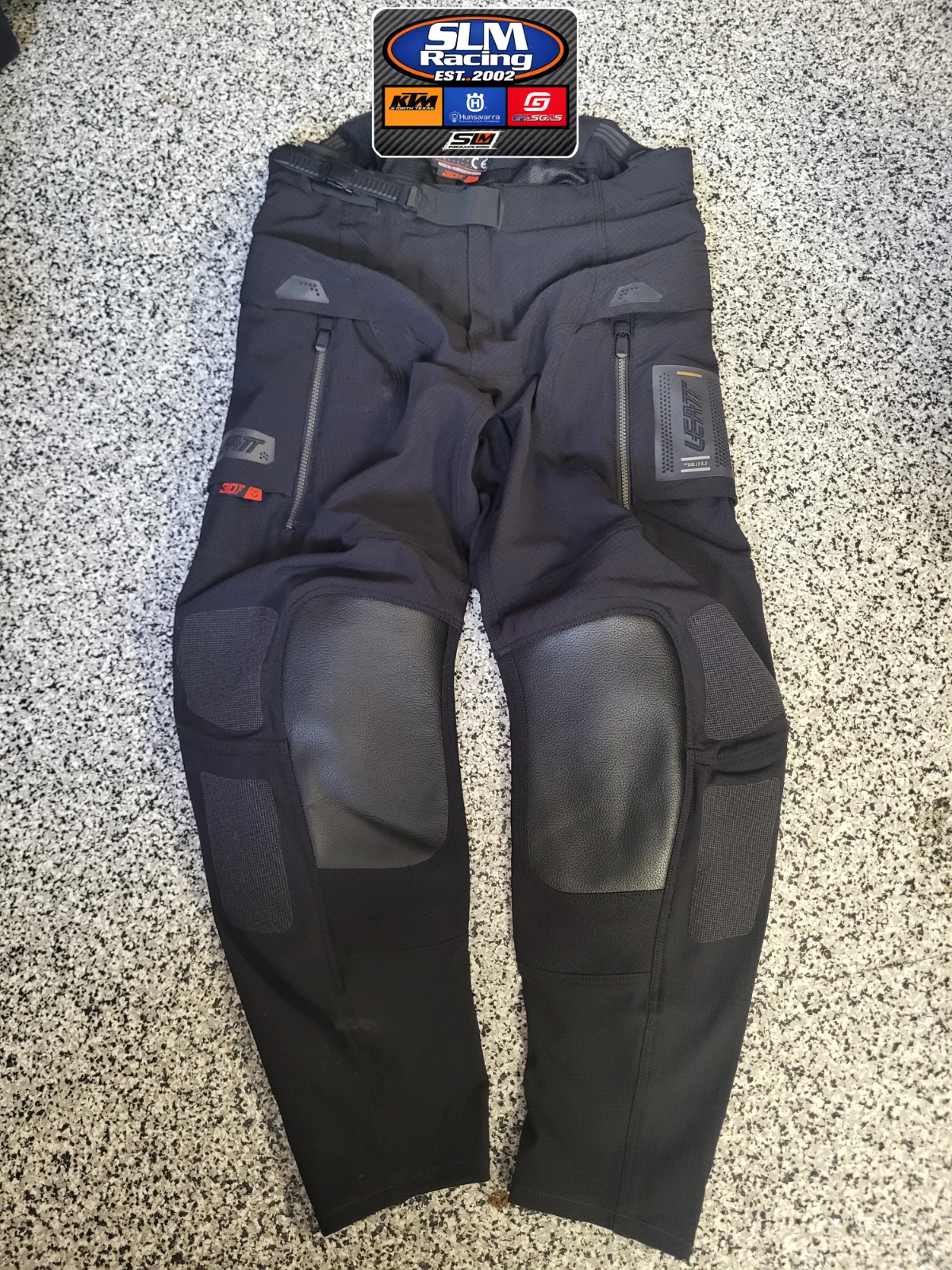 Open Box Leatt ADV Pants ADV Rally 5.5 Black Size Large #5025101502