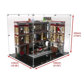 Display Case for LEGO Ghostbusters Firehouse Headquarters - Open (75827)