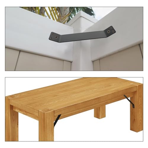 4 Pcs 7" x1-1/3 Inside Mount 45-Degree Angle Bracket, 6 Hole Heavy Duty Corner - Picture 6 of 7