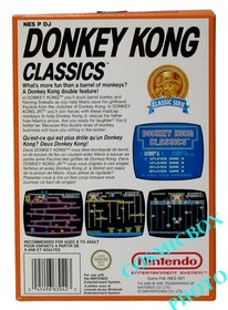 DONKEY KONG Classics - complet cartouche jeu game & watch nes Nintendo PAL test&eacute;