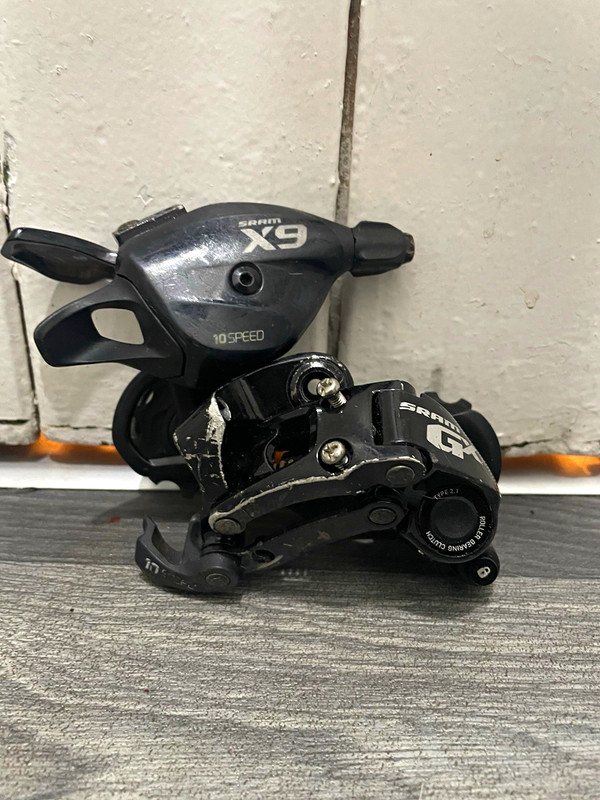 SRAM X9 10 Speed Shifter & Rear Derailleur Set Black Mountain Bike