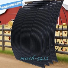 400W ETFE Flexible Solar Panel Mono 12V for Home RV Boat Power Battery Charge