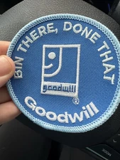 NEW GOODWILL BIN THERE DONE THAT THE OUTLET BLUE BINS PATCH LIMITED EDITION