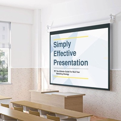Adjustable Wall Mount Bracket for Projector Screen with Hooks 20kg Capacity