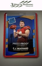 2017 Donruss #320 C.J. Beathard Press Proof Blue
