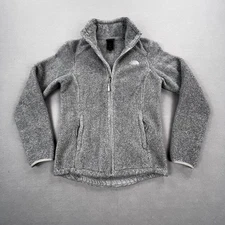 The North Face Jacket Womens Small Gray Fleece Full Zip Sherpa Outdoor Coat