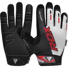 RDX Full Finger Gym Gloves   Breathable, Gel Padded, Touchscreen, Anti-Slip Grip