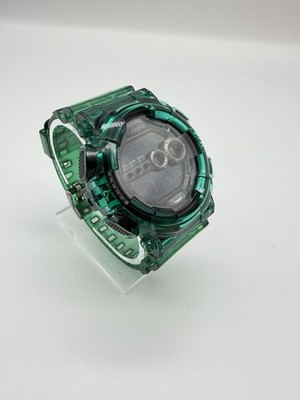 Custom Casio G-Shock Transparent Green Infinity Stone Skeleton/Jelly Watch.