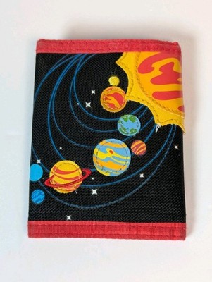 Kid's Unisex Stephen Joseph Outer Space Planets Universe Hook & Loop Wallet 