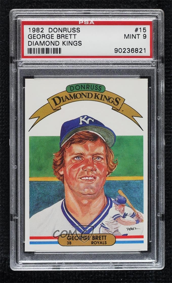 1982 Donruss Diamond Kings George Brett #15 PSA 9 MINT HOF un2