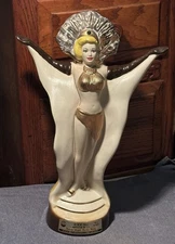 Jim Beam Decanter Showgirl Las Vegas 1981 Whiskey Bourbon