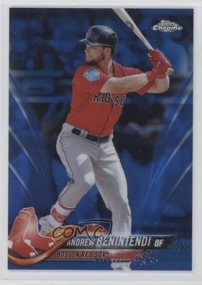 2018 Topps Chrome Blue Refractor 139/150 Andrew Benintendi #151 6m1