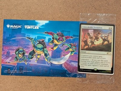 MTG x TMNT 2025  NYCC Promo - MTG Unbreakable Formation w Panel Promo Card