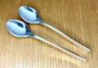 Vision 2 Soup Spoons 1961 Modernist Sterling International Silver - 96333